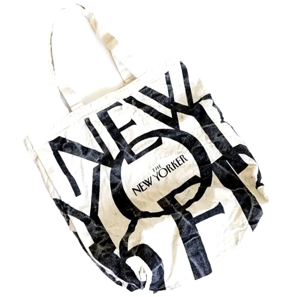 New Yorker Canvas Tote Bag 💕 Classic New York Bag - H 14" - Picture 2 of 8